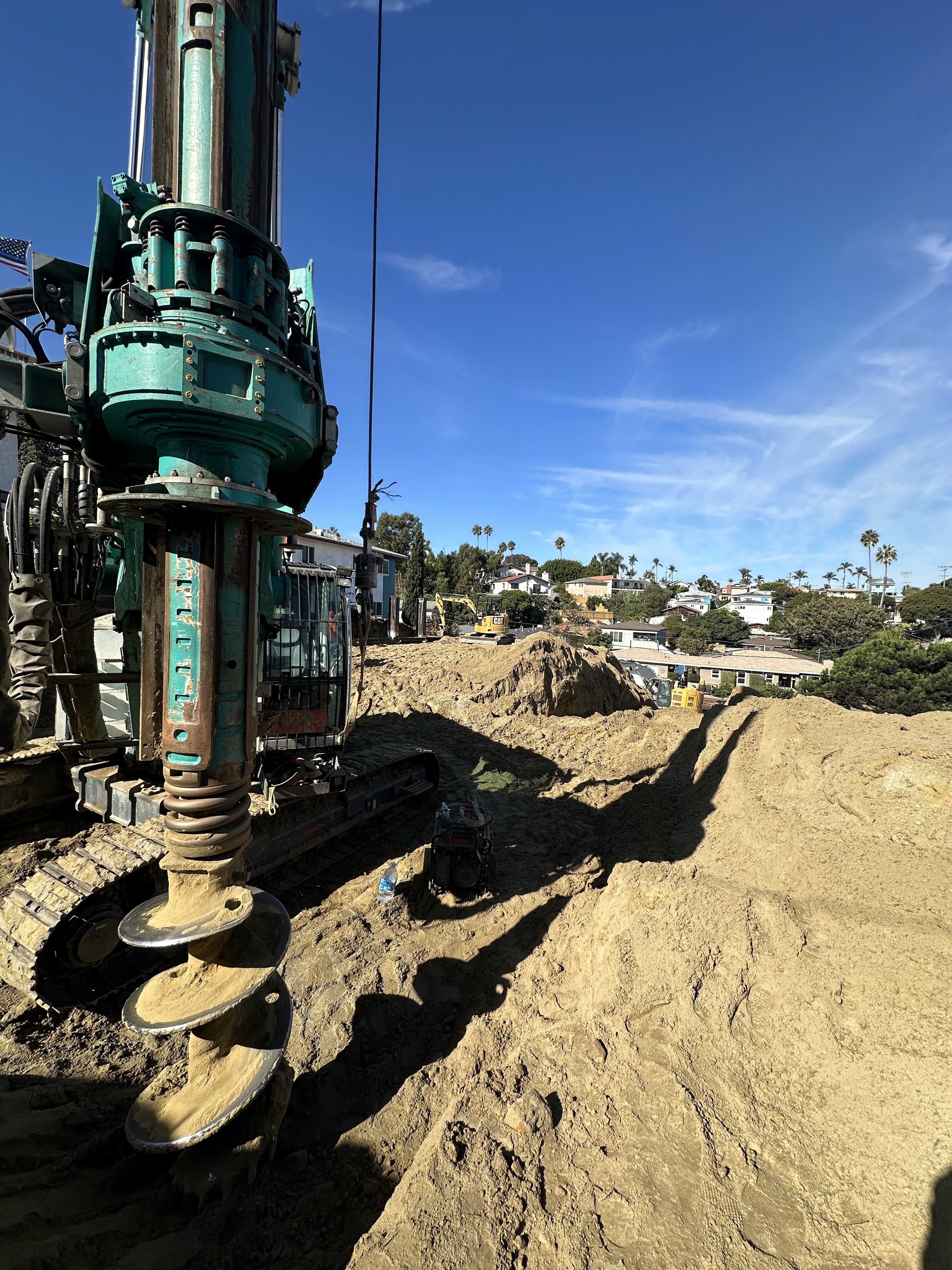 Point Loma — Drilling rigs on raw land